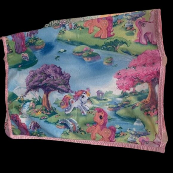 Vintage Y2K Handmade My Little Pony Baby Blanket - Picture 3 of 5